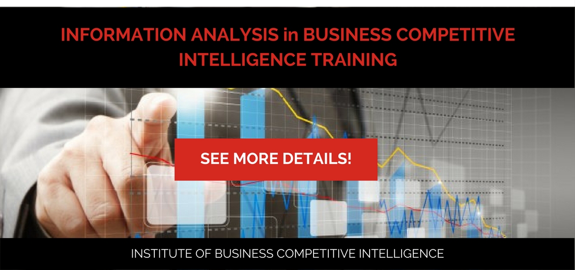 Information Analysis in Business Competitive Intelligence – Institute ...